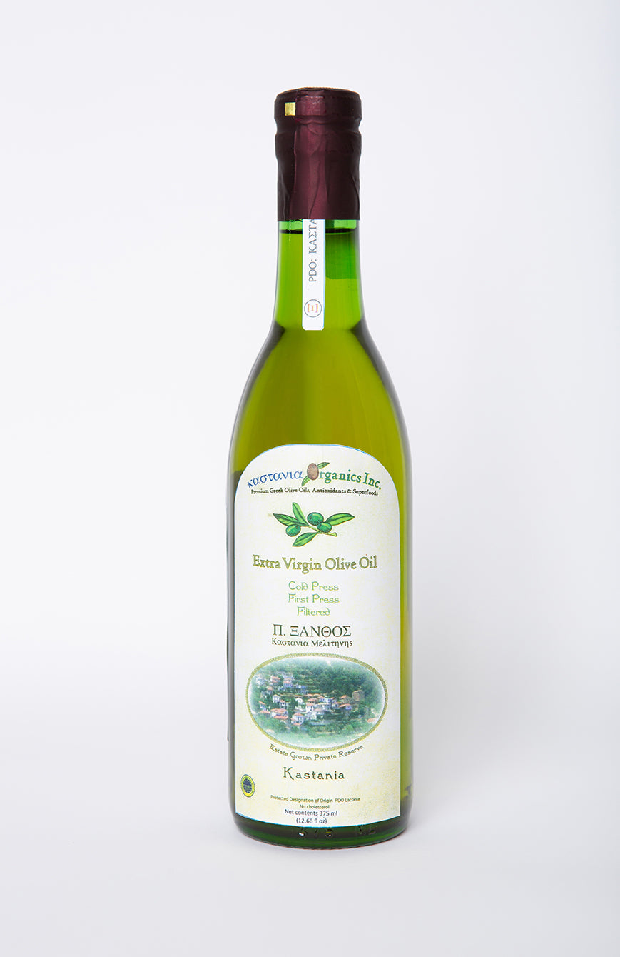 Kastania Organics Extra Virgin Olive Oil 375 ml (12.68 fl oz.)