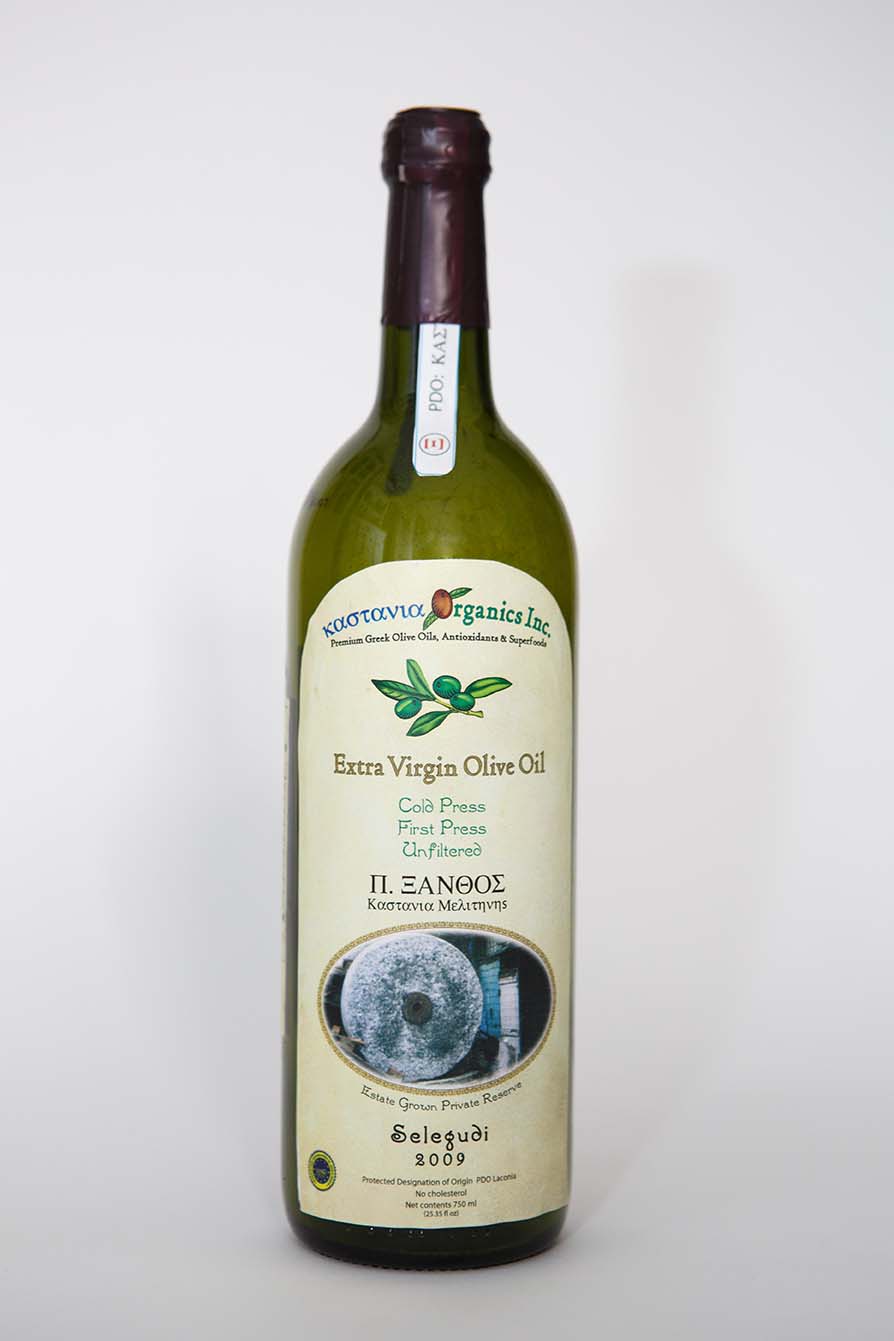 Kastania Organics Selegudi Extra Virgin Olive Oil 750 ml (25.36 oz.)